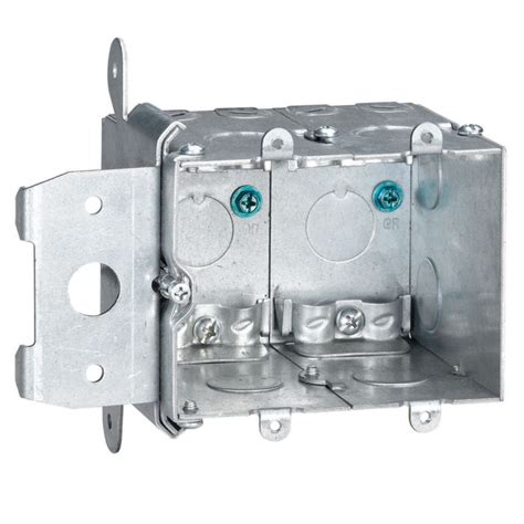 2 gang outlet box outdoor metal|2 gang outlet with grounding.